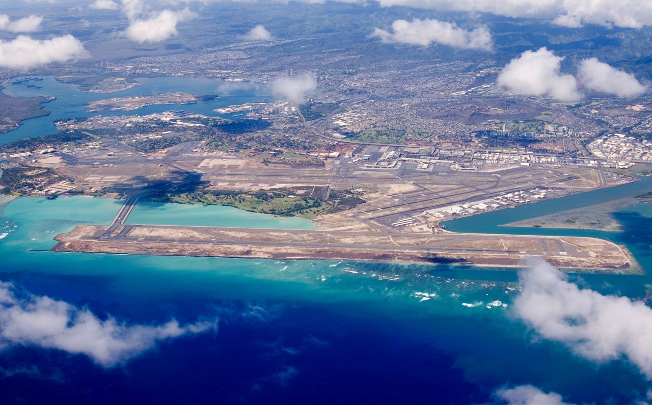 Location of Airport Honolulu Hotel Hawaii